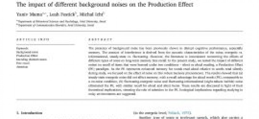 The impact of different background noises on the Production Effect